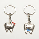 1Pair Tooth Couple Metal Keychain Keyring Gift For Lover Children Friend   Cy