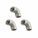3x Female x Male street Elbow Threaded Pipe Fitting Stainless Steel 201