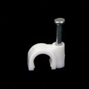 10x RG6 Coax Cat5/Cat6 Cable Wire Clips10mm Nail - In Clamps Straps Tacks