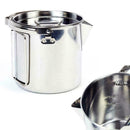 Stainless Steel Camping Hiking Outdoor Kettle Pot Coffee Picnic 1.2L Campfi C8S1