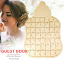 Feeding Bottle Shape Signature Guest Book Personalized Puzzle Wedding Decor
