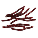 10 Pcs 8cm Long Soft Silicone Worm Shape Fish Baits Lures red Wine O3M2
