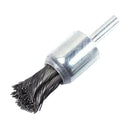 6 Pieces 7/8" 1" Dia Knot Wire End Brush Hollow End Partial Twist Knotted