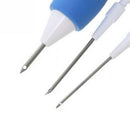 Stitching Pen Punch Tool Embroidery Needle Threader Tool for DIY Sewing