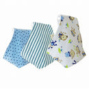 Crtartu pack of 3 bibs with funny pictures for kids monkey