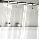 Clear Shower Curtain Liner with Hooks Waterproof and Treated to Resist Dete
