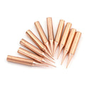 10Pcs/Lot 900M-T-I Soldering Tips Pure Copper Low Temperature Soldering Iron SE