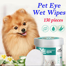 7cm Round Tear Stain Remover Wipes for Dogs &Cats, Extra Moist Natural Wipes x3