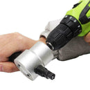 Double Head Sheet Metal Nibbler Saw Cutter Cutting Tool Attachment Power Dr M5M6