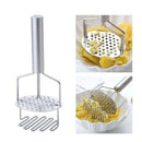New Kitchen Potato crusher Mashed Potatoes Device Bilayer Mud Salad Fruit V A4Y5