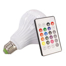 Wireless Bluetooth Speaker Bulb E27 LED Music Player Audio Light Lamp + Remote
