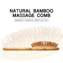 Bluezoo Hair Comb Bamboo Airbag Massage Comb Carbonized Solid Wood Bamboo C K5G8