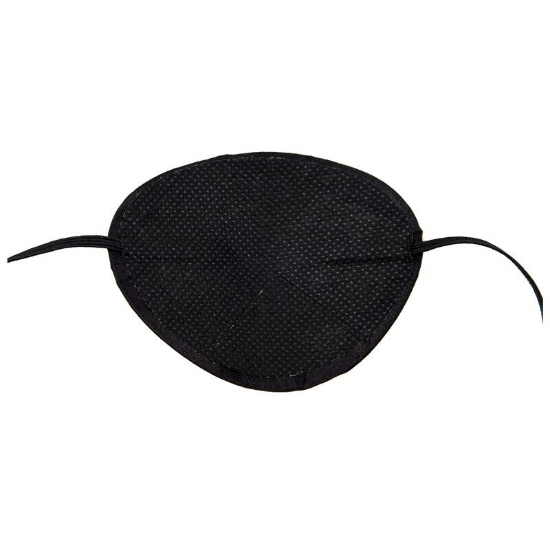 5X(Eyepatch Black Satin on Elastic H7P9)