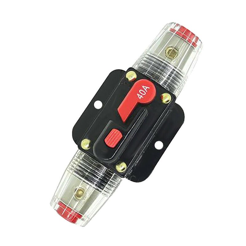 1pc 12V DC 40A AMP Car Trunk Boat Circuit Breaker Inverter Holder Waterproof