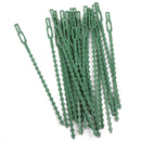 30pcs 16.5cm Plastic Cable Ties Gardening Clips Plant Ties Green