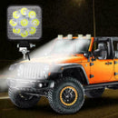 1Pc 9-30V 27W Square 9 LEDs Work Light Fog Lamp Truck ATV E8X4 Off-Road SU V2Y2