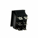 Momentary Rocker Switch DPDT (ON)-OFF-(ON) 6 PIN AC 250V/10A AC 125V/15A Black