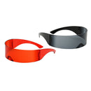 2x Women Mens Futuristic Wrap Visor Sunglasses Shield Sun Glasses Eyewear
