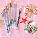 dual-ended 2 in 1 nail art stamper sponge head nail brush blooming UV gel  ou Gn