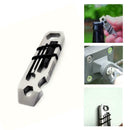 6 in 1 EDC Gadget Outdoor Equipment Camping Keychain Supplies Bottle Opener