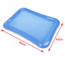 1Pc Blue inflatable indoor kids play sandbox sand tray children toys 60*453c