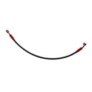 Replace 45cm/17.7" Length Stainless Steel Motorcycle Brake Oil Hose Black