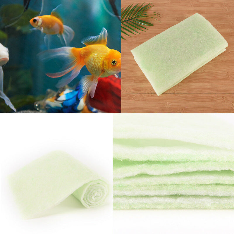 Aquarium Fish Tank Double Layer Filter Foam Sponge Cotton Pad Mat Media Green FT