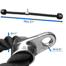 Universal Tricep Rope Pull Down Handle, 27'' Nylon Rope, Easy to Grip & Non Slip