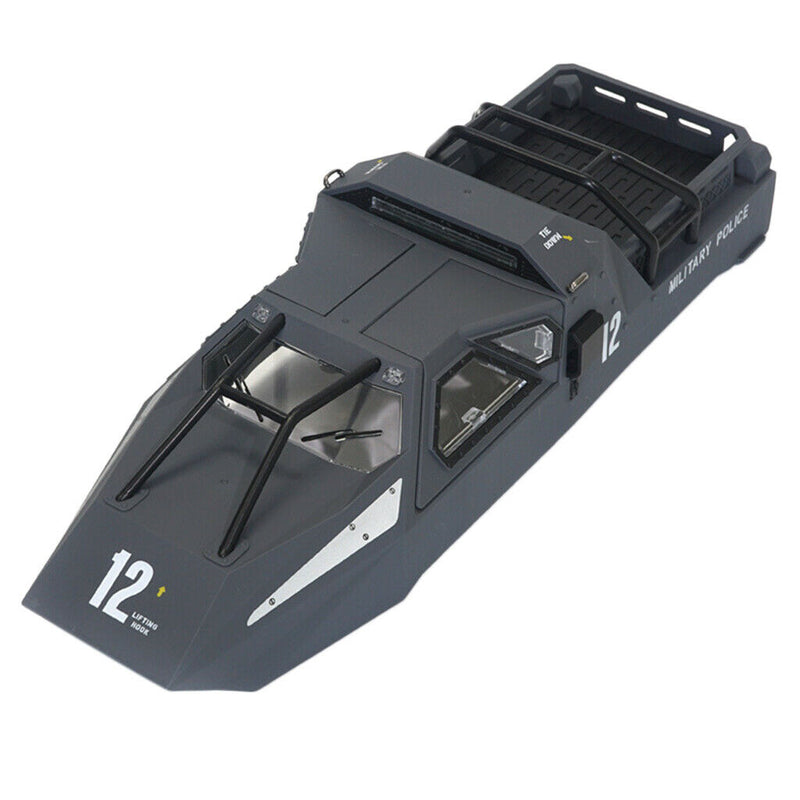 Metal Alloy 1/12 RC Tank Spare Parts Accessories DIY  Car Shell Gray