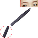 Professional eyebrow tweezers hair beauty slanted stainless steel tweezer tool U