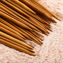 36pcs 18 Size Carbonize Bamboo Single Pointed Crochet Knitting Needles