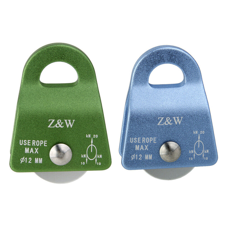 20KN Aluminium General Purpose Small Pulley for Mountaineering Rock Climbing