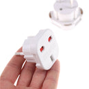 2pcs UK To EU Euro Europe European Travel Adaptor Plug 2 in 1 Adapter White 3C