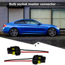 2x HB3 9006 HB4 Bulb Socket Female Adapter Connector for Headlight Fog Lamp P