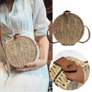 Natural Woven Straw Bag Shoulder Cross-Body Female Bag Seaside Holiday Bag  H5R6
