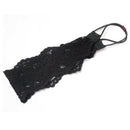 Ladies Type fabric lace Wide Stretch Headband Retro cotton scarf Black