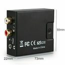 Optical Coaxial Toslink Digital to Analog Audio Converter Adapter RCA 3.5mmS Hn