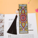 DIY Special Shaped Diamond Painting Leather Bookmark with Tassel Office Supplies