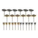 36Pcs Brass Steel Wire Brush Polishing Wheels Full Kit for Rotary Tool Drill Bit
