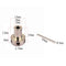 10 Sets Guitar Spoke Wheel Truss Rod Nut Hat Shape with Steel Bar for Guitar