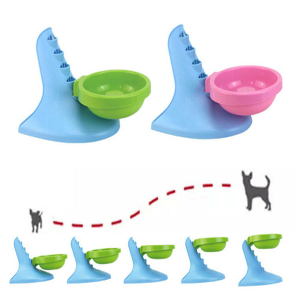 Pet Adjustable Ladder Slow Food Bowl Feeder Eating Habit Training Anti Choke