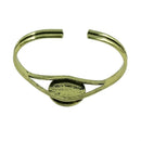 4pcs/lot 20mm Round Bangle Bracelet Blank Tray Cabochon Cameo Base Bezel