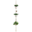 Macrame Plant Hanger For Hanging Planter Baskets Indoor Outdoor - 3 Tier LarM8N7