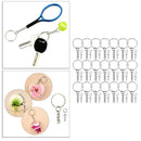 50Sets Blank Keyrings Split Key Ring Craft Chain Rings Wholesale Craft Connector
