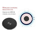 Wireless Charger Universal Charging Board Ultra-Thin Round for Qi-Enabled D