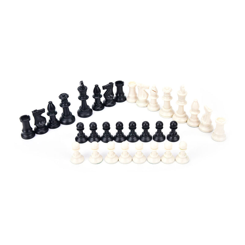 32x/set chess pieces/plastic complete chessmen entertainment game black&white 3C