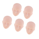 5 Piece Normal Skin Tone Bold Headsculpt Female Ball-Jointed Head Without Eyes