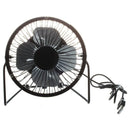 4-inch 360-degree Rotating USB Powered Metal Electric Mini Desk Fan for PC  H2U2