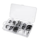 70Pcs Rod Guides Saltwater Fishing Rod Eye Ring Stainless Tip Guide DIY Kit