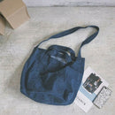 Denim Slouch Bag Casual Jean Fabric Handbag Leisure Korean Style Fashion Ja